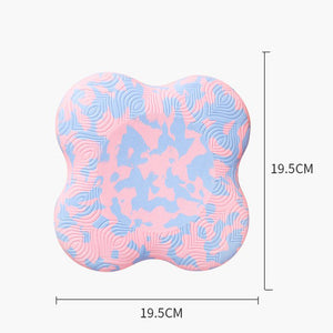 Thickening non-slip fitness flat support pad in powder blue camouflage