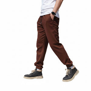 Men's high elasticity anti-wrinkle casual pants in tapered fit