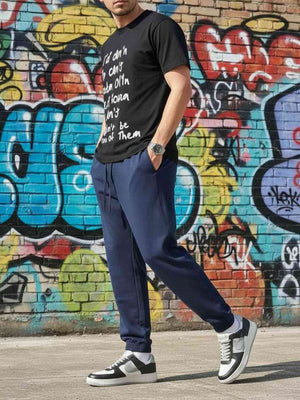 Men's high elasticity anti-wrinkle casual pants in tapered fit