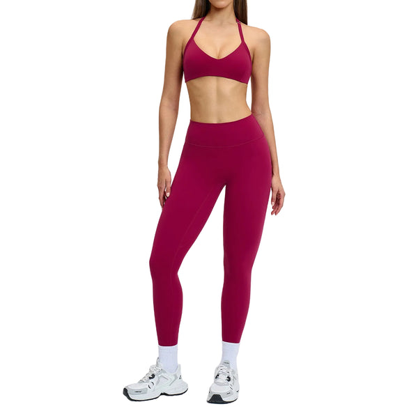 BRUSHED FABRIC WOMEN'S SPORTS YOGA SET