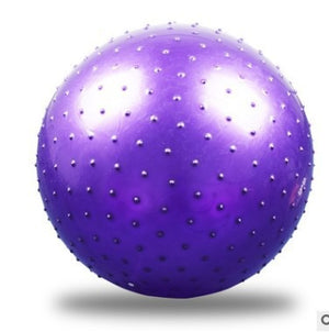 Inflatable yoga fitness ball in various colors and sizes for exercise and fitness