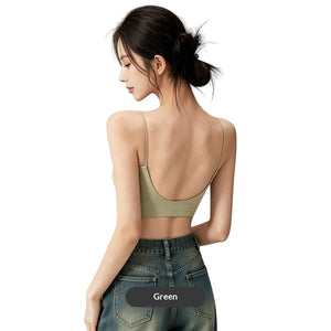 Womens back-enhancing one-piece camisole bra in multiple colors and sizes