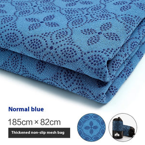 Non-slip sweat-absorbent yoga mat towel in various colors