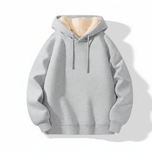 Mens fleece-lined hoodie in various colors and sizes