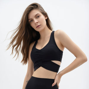 HIGH-SUPPORT SHOCK-ABSORBING SPORTS BRA FOR FITNESS AND YOGA