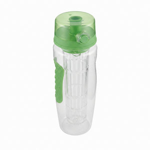 BPA FREE FRUIT INFUSER JUICE SHAKER WATER BOTTLE 32OZ