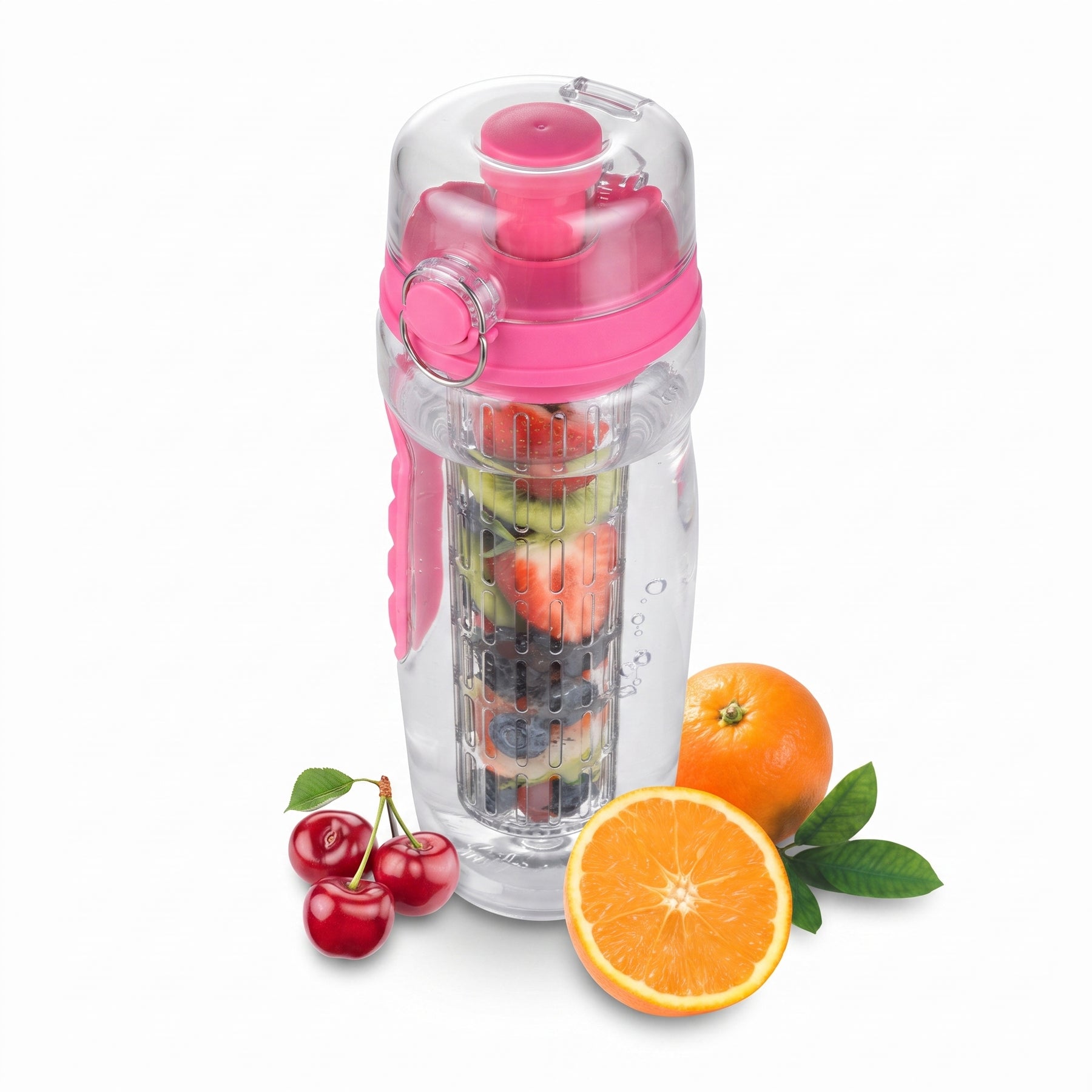 BPA FREE FRUIT INFUSER JUICE SHAKER WATER BOTTLE 32OZ