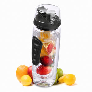 BPA FREE FRUIT INFUSER JUICE SHAKER WATER BOTTLE 32OZ