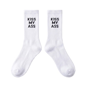 WHITE HIGH TUBE COTTON SPORTS SOCKS