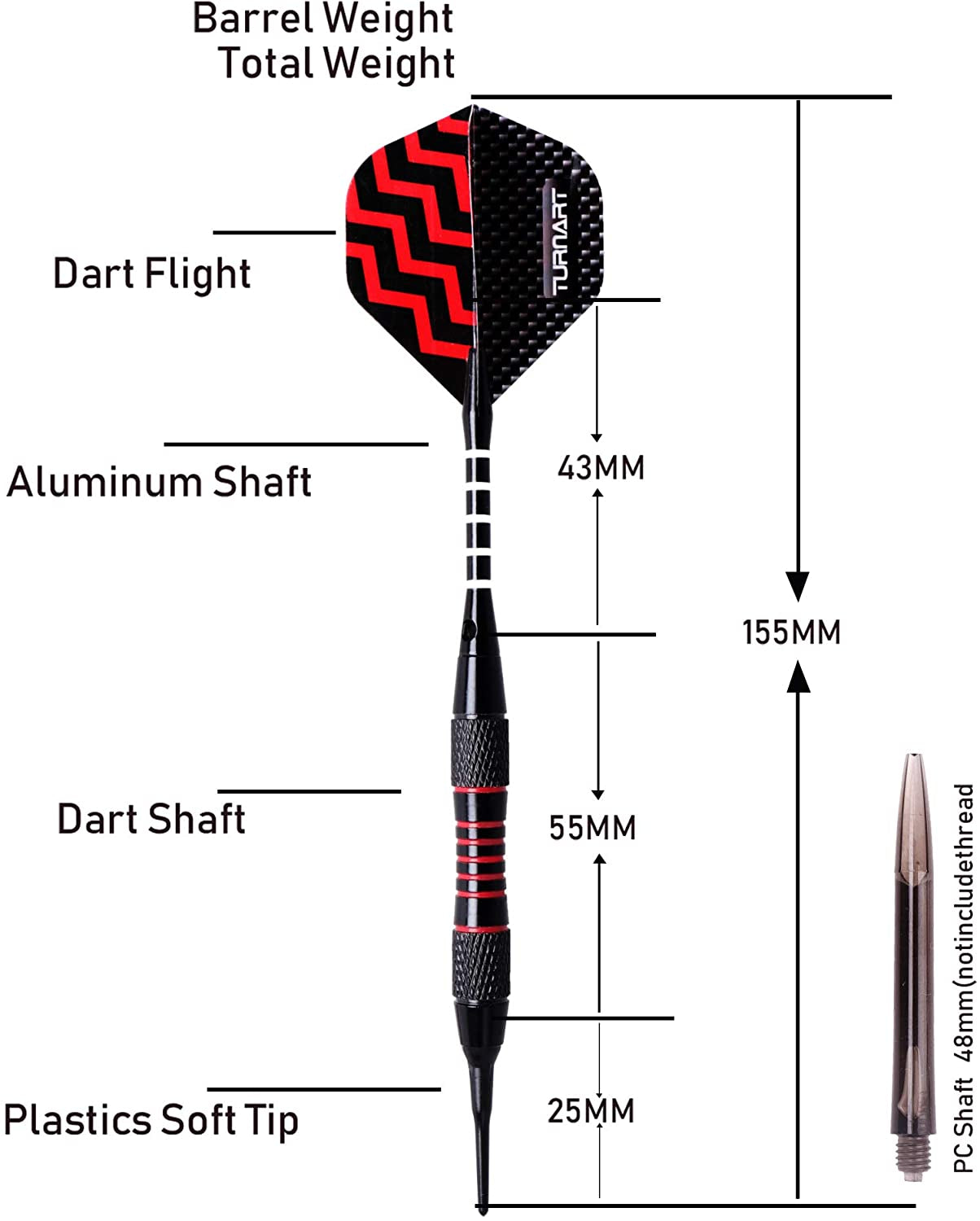 Professional Soft Tip Darts Set for Electronic Dartboards - 9 Pieces, 18 Grams with 50 Extra Tips, 9 Shafts, 27 Flights, Tool Kit, Flight Protectors, and Gift Case