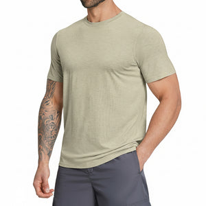 Men's breathable sports short-sleeve shirt in multiple colors