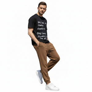 Men's high elasticity anti-wrinkle casual pants in tapered fit