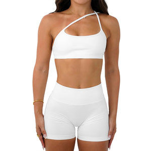 Seamless tight yoga outfit with back V waist-cinching design in various colors