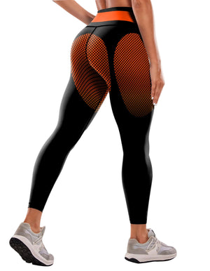 Womens high waist yoga leggings in various colors and patterns