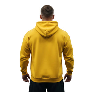 Men's and women's solid color lightweight hoodie available in white, grey, red, black, and yellow