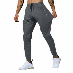 Men's jogging sports pants in black, gray, khaki, and blue colors