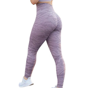 Women's push up butt leggings in various camo and leopard print colors