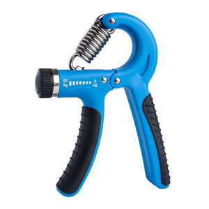 Adjustable counting gripper finger exerciser with black and red options