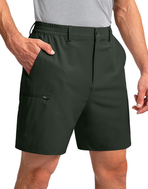 Men's outdoor sports shorts with multiple pockets in various colors