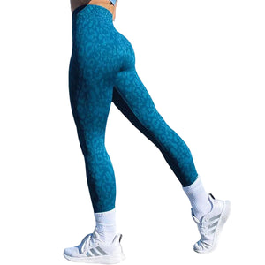 Women's push up butt leggings in various camo and leopard print colors