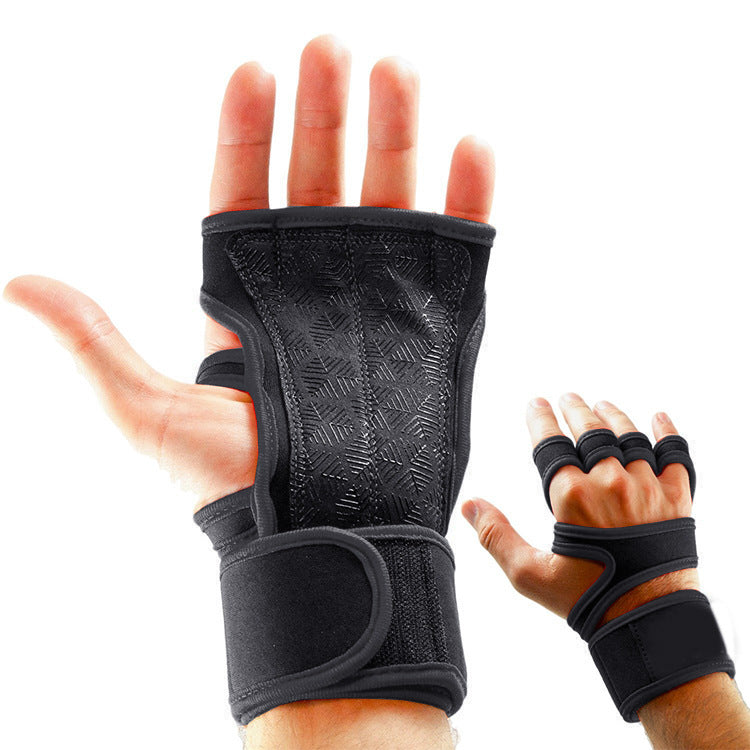 Non-slip half finger gym dumbbell sports gloves in various colors