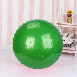 Inflatable yoga fitness ball in various colors and sizes for exercise and fitness