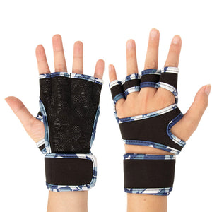 Non-slip half finger gym dumbbell sports gloves in various colors