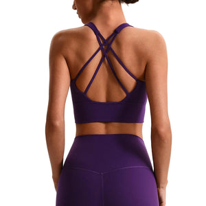 Seamless sports bra in multiple colors for yoga and fitness