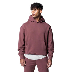 Men's cotton hooded training set with sweatpants in various colors
