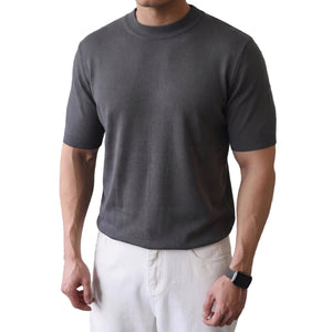 SOLID-COLOR SUMMER ICE-SILK T-SHIRT PULLOVER