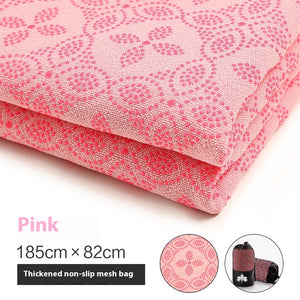 Non-slip sweat-absorbent yoga mat towel in various colors