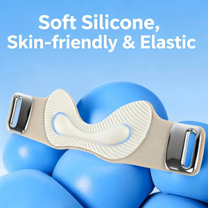 Silicone patella knee strap with 3D air cushion in black