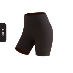 High waist women's yoga shorts in various colors