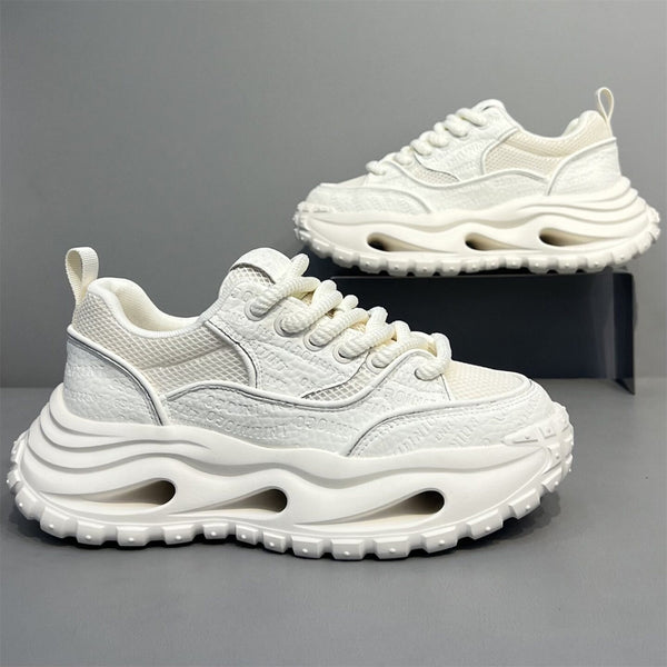MEN'S HOLLOW OUT PLATFORM HEIGHT INCREASING SNEAKERS