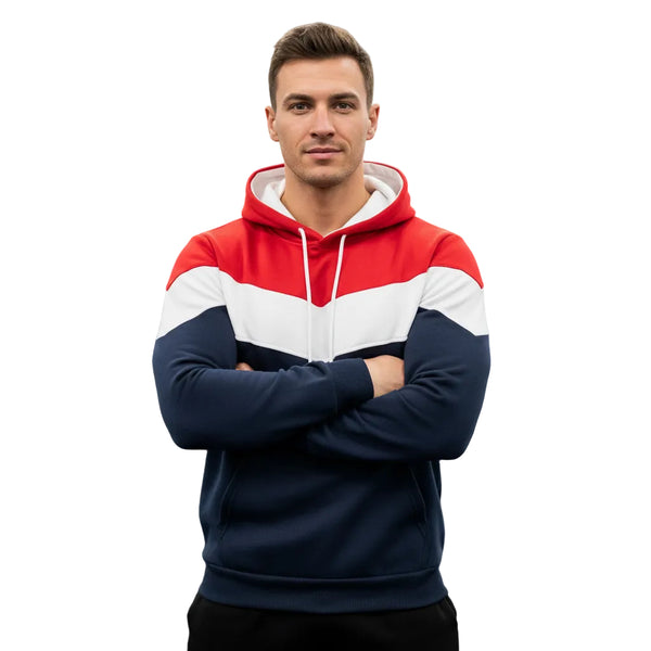 LOOSE-FITTING PLUS SIZE HOODED SWEATSHIRT