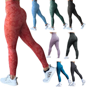 Women's push up butt leggings in various camo and leopard print colors