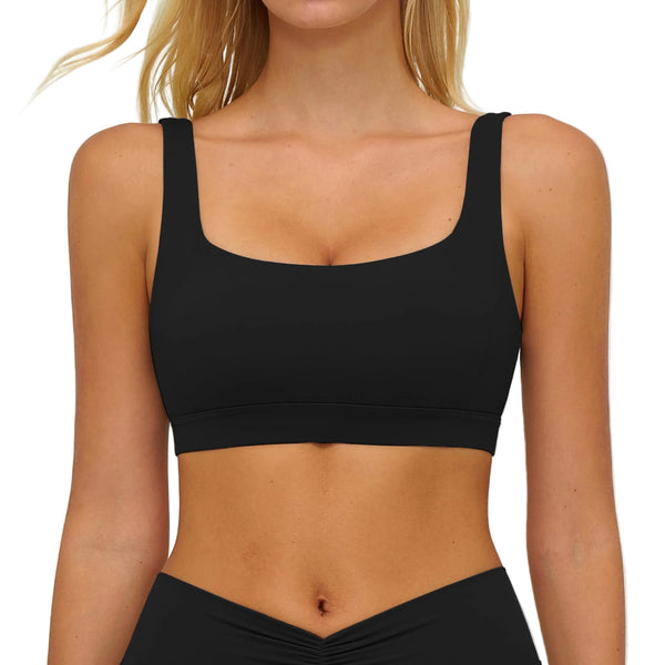 HOLLOW-OUT GEOMETRIC BACK PREMIUM SPORTS BRA