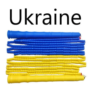 Adjustable bamboo handle skipping rope with soft beads in various colors