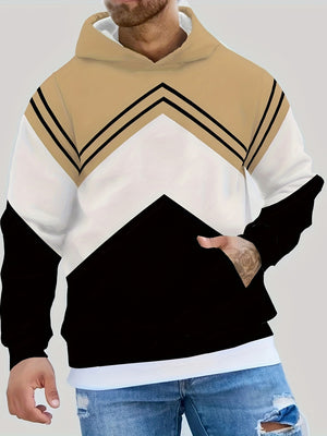 Men's casual versatile hooded sweatshirt in multiple colors and sizes