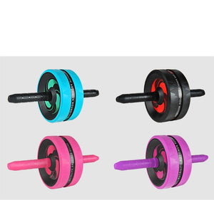Abdominal exercise wheel with yoga mat and skipping rope in multiple colors