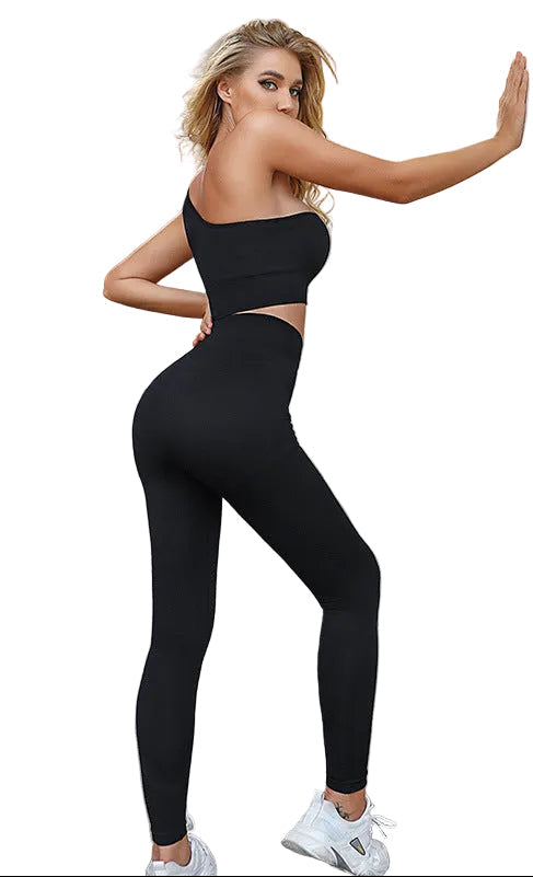 SEAMLESS WOMEN'S YOGA JOGGING WORKOUT SET