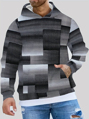 Men's casual versatile hooded sweatshirt in multiple colors and sizes