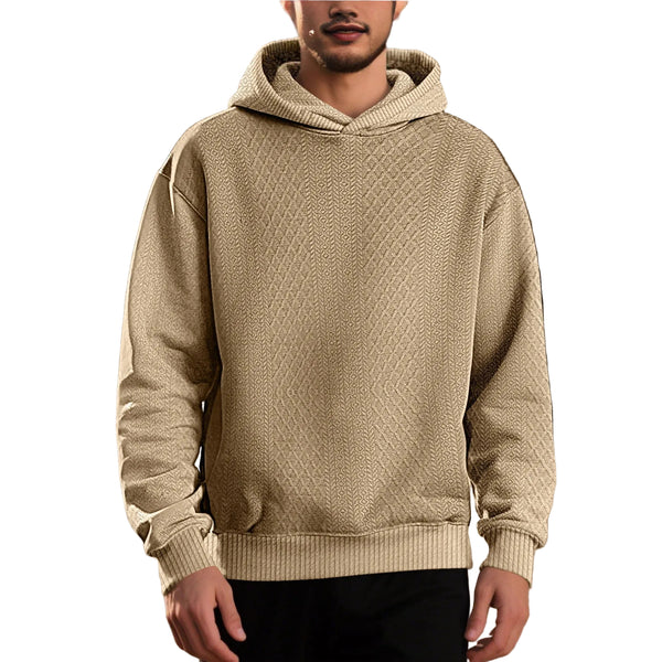 LOOSEFIT JACQUARD MEN'S HOODIE