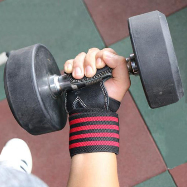 WRIST BOOSTER STRAP NON-SLIP GYM GLOVES