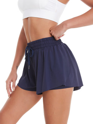 Women's quick-dry high-elasticity fitness sports shorts in various colors