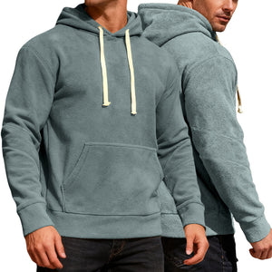 Men's casual loose fit hoodie available in multiple colors with pockets