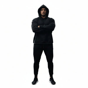 Men's and women's solid color lightweight hoodie available in white, grey, red, black, and yellow
