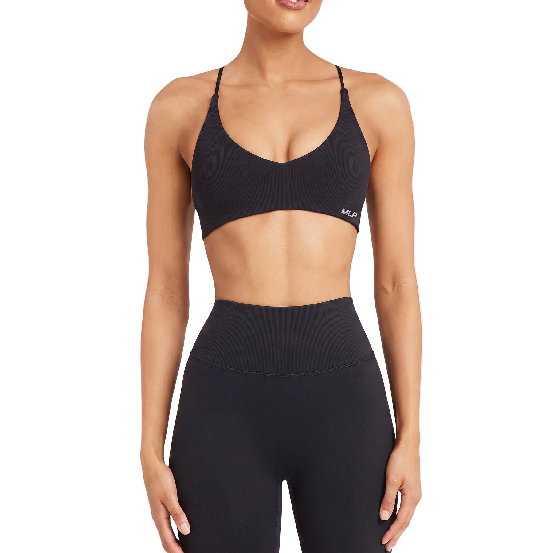 BREATHABLE CROSS STRAP SPORTS BRA WITH CHEST PAD