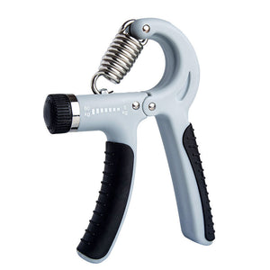 Adjustable counting gripper finger exerciser with black and red options