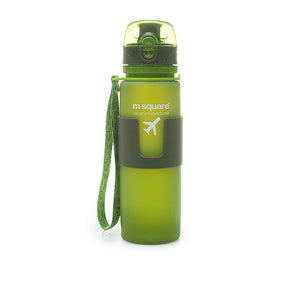 Portable soft silicone sports water bottle in multiple colors and sizes